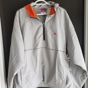 Champion Large Jacket and XXL Pants Grey & Orange Matching Track Suit